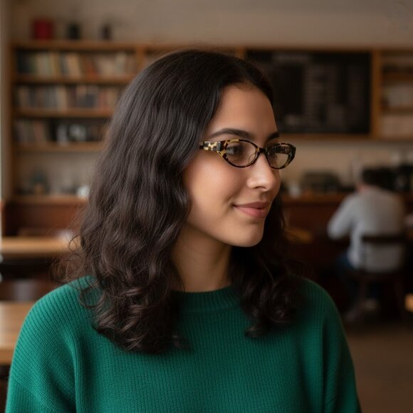 SALT. Annabel YJ Women’s Tortoise Optical/Prescription Cat Eye Eyeglasses Frame - Picture 3 of 15